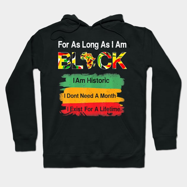 Black history month  24 7 365 African Map kente Clothes Hoodie by WayneLopez